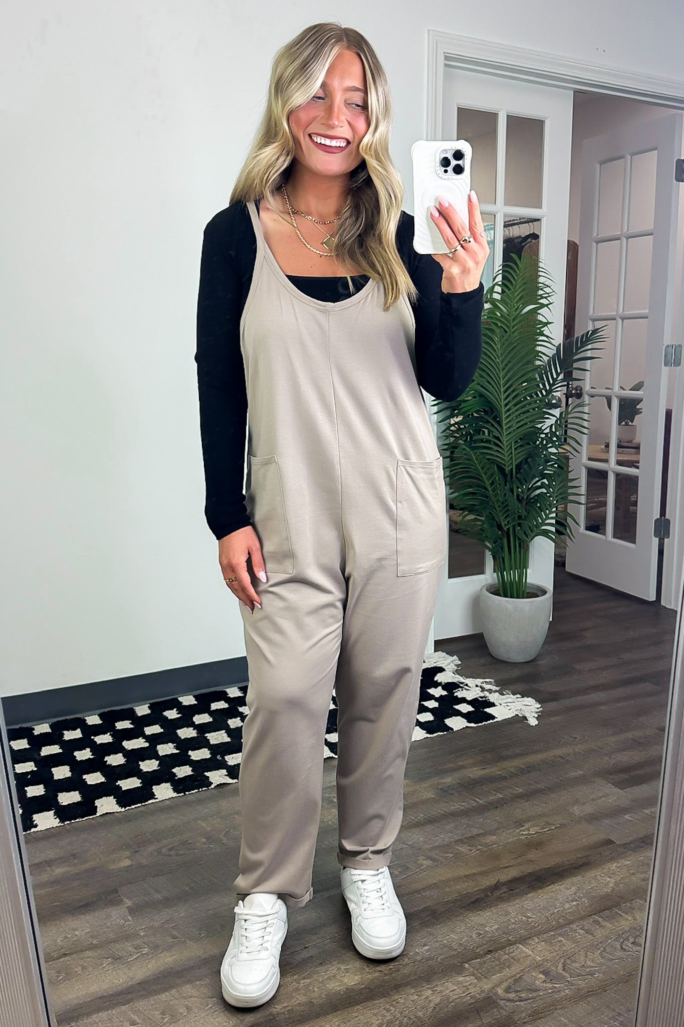  Calculated Charm Knit Relaxed Pocket Jumpsuit - Madison and Mallory