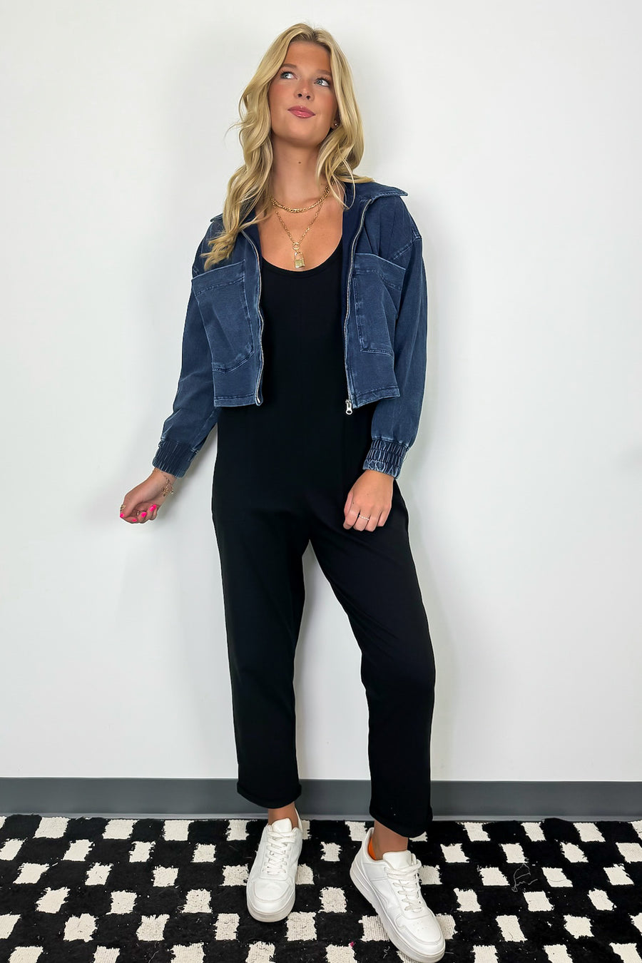  Calculated Charm Knit Relaxed Pocket Jumpsuit - Madison and Mallory