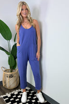 Marlin / SM Calculated Charm Knit Relaxed Pocket Jumpsuit - FINAL SALE - Madison and Mallory