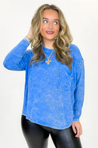 Caliana Washed Dolman Sleeve Pocket Top - BACK IN STOCK - Madison and Mallory