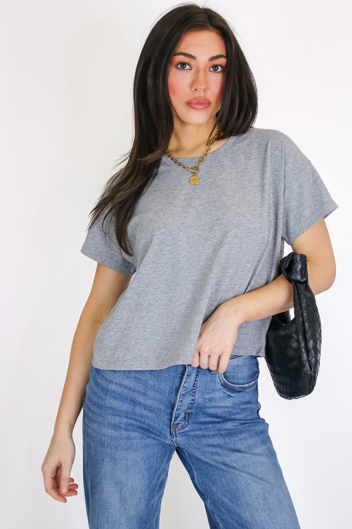 Calla Relaxed Crewneck Tee - Madison and Mallory