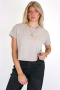 Light Mocha / S Calla Relaxed Crewneck Tee - Madison and Mallory