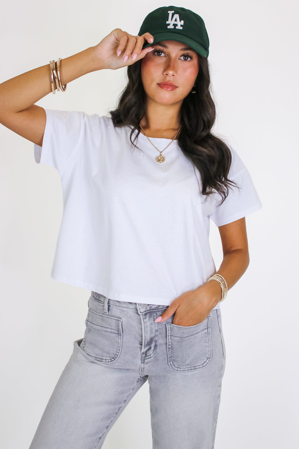 Calla Relaxed Crewneck Tee - Madison and Mallory