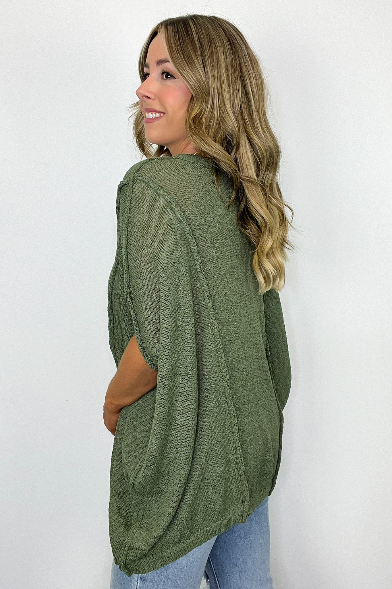  Candice Drop Shoulder Exposed Seam Sweater - BACK IN STOCK - Madison and Mallory