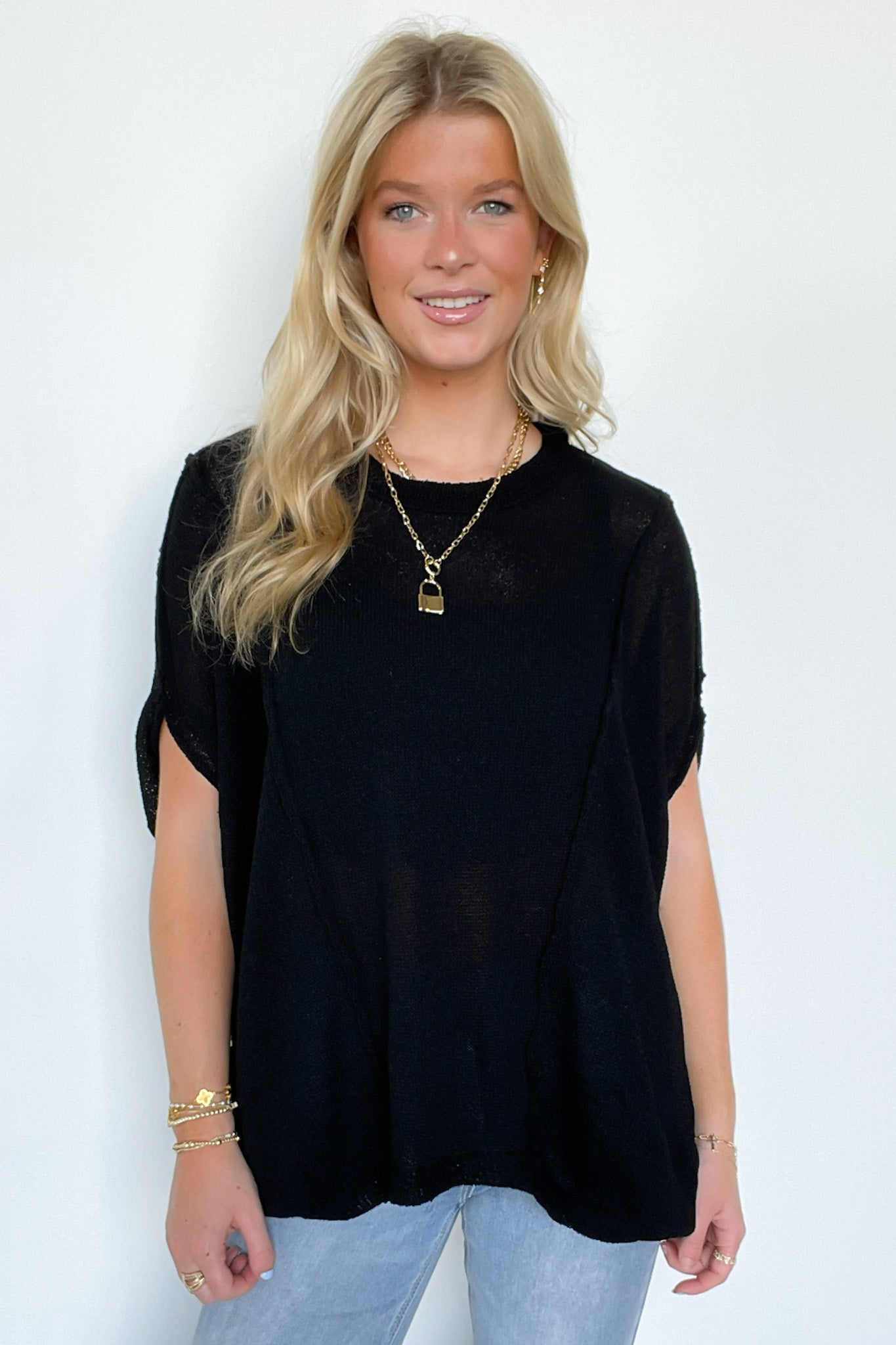  Candice Drop Shoulder Exposed Seam Sweater - BACK IN STOCK - Madison and Mallory