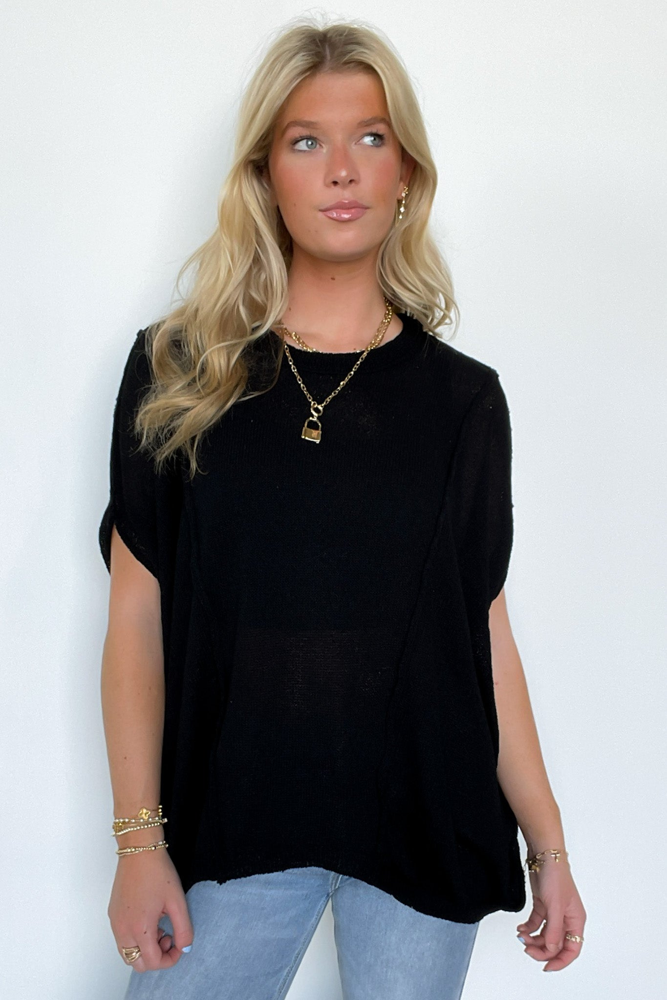  Candice Drop Shoulder Exposed Seam Sweater - BACK IN STOCK - Madison and Mallory