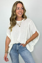  Candice Drop Shoulder Exposed Seam Sweater - BACK IN STOCK - Madison and Mallory