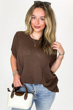 Candice Drop Shoulder Exposed Seam Sweater - BACK IN STOCK - Madison and Mallory