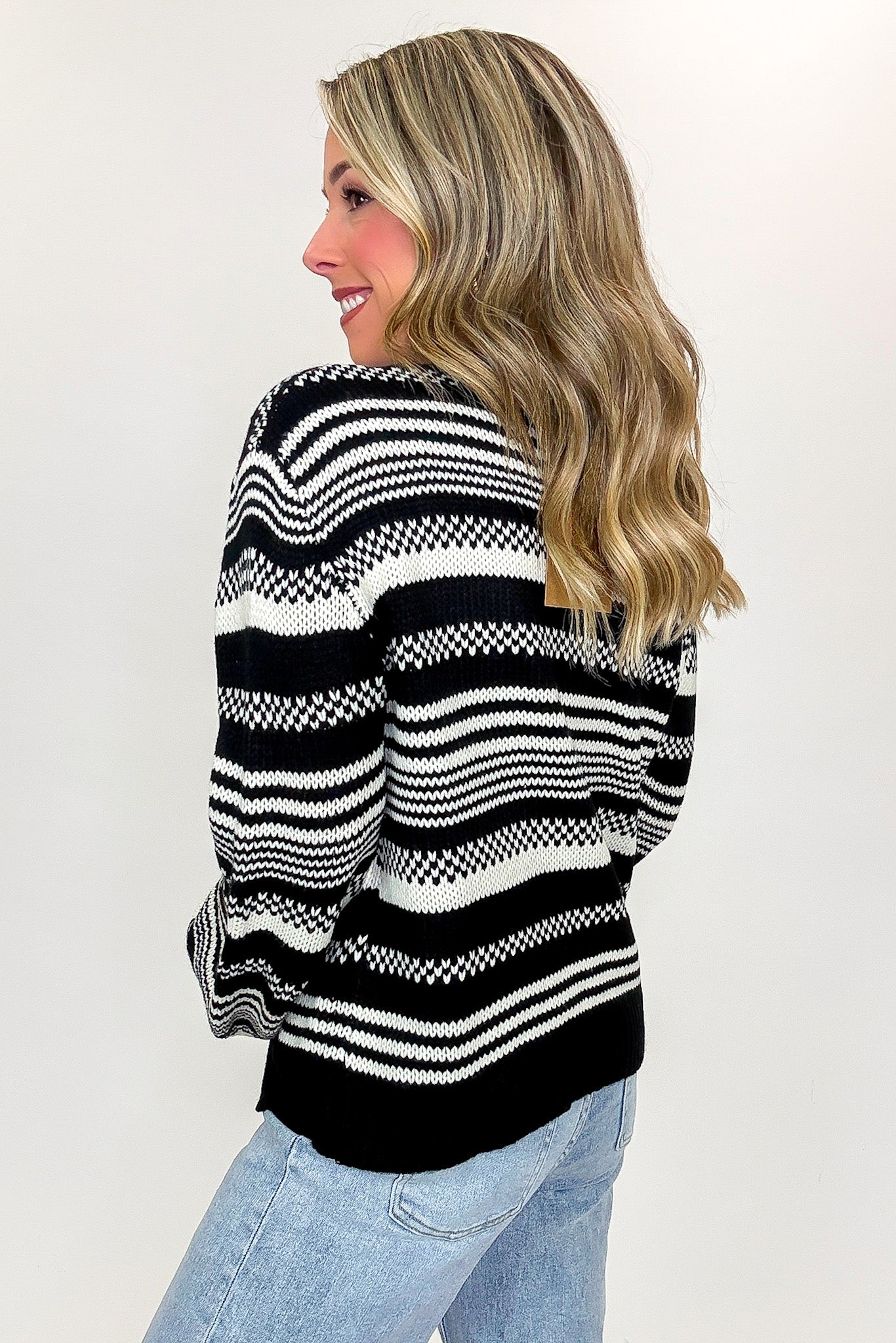 Canyon Striped Knit Sweater - FINAL SALE - Madison and Mallory