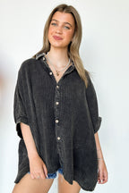  Carleen Washed Gauze Button Down Top - BACK IN STOCK - Madison and Mallory