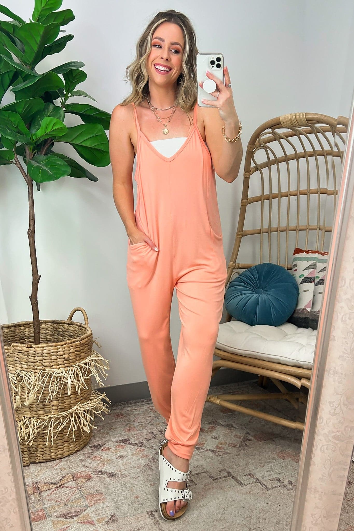  Carlena V-Neck Jumpsuit - BACK IN STOCK - Madison and Mallory