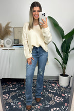  Carlene V-Neck High Low Sweater - FINAL SALE - Madison and Mallory