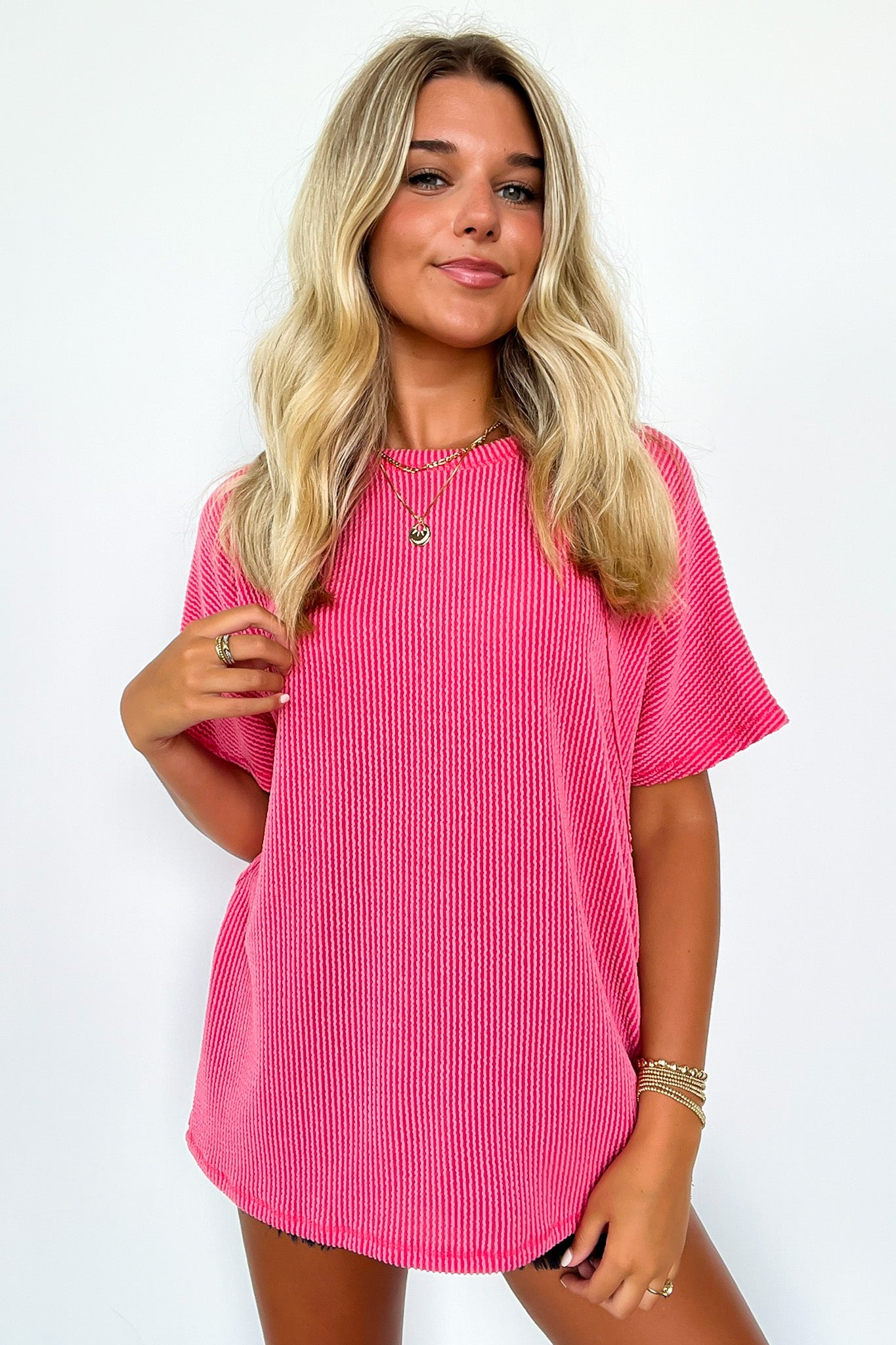 Carlyne Rib Knit Dolman Sleeve Top - FINAL SALE - Madison and Mallory