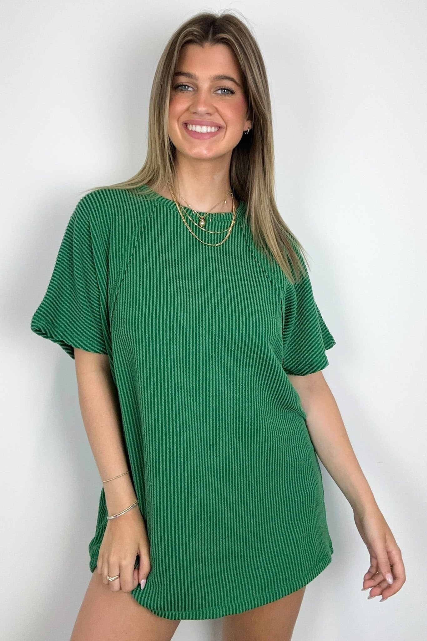 Carlyne Rib Knit Dolman Sleeve Top - FINAL SALE - Madison and Mallory