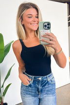 Carmelia Ribbed Tank Bodysuit - FINAL SALE - Madison and Mallory