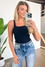 Carmelia Ribbed Tank Bodysuit - FINAL SALE - Madison and Mallory