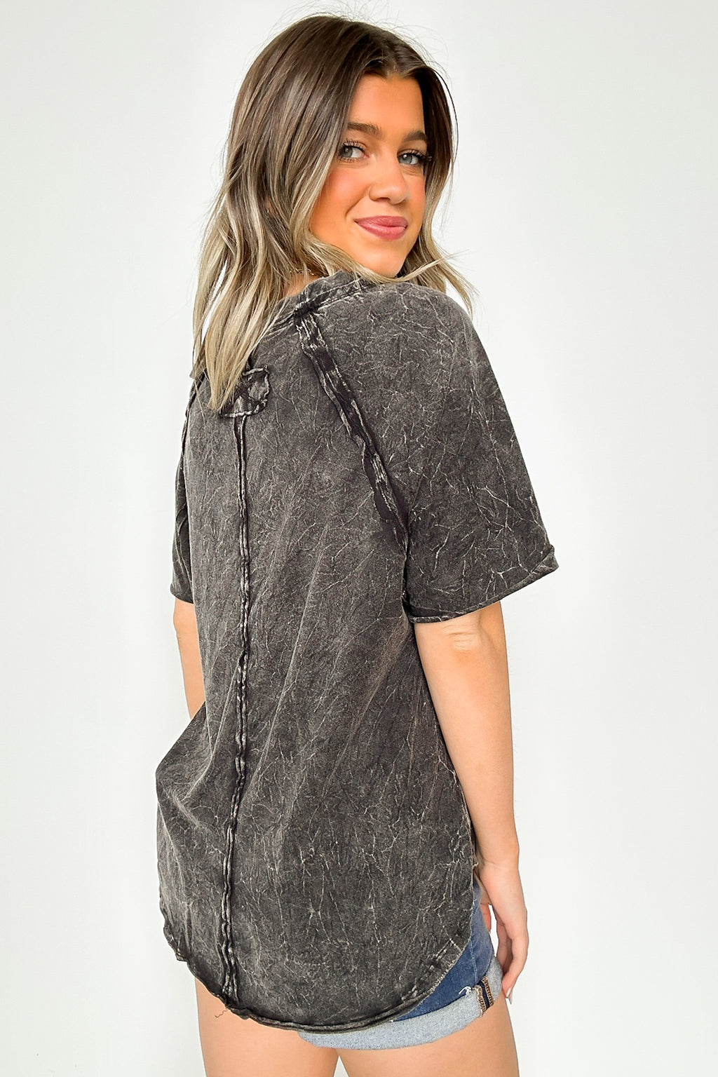  Carowyn Mineral Wash Relaxed Fit Top - BACK IN STOCK - Madison and Mallory