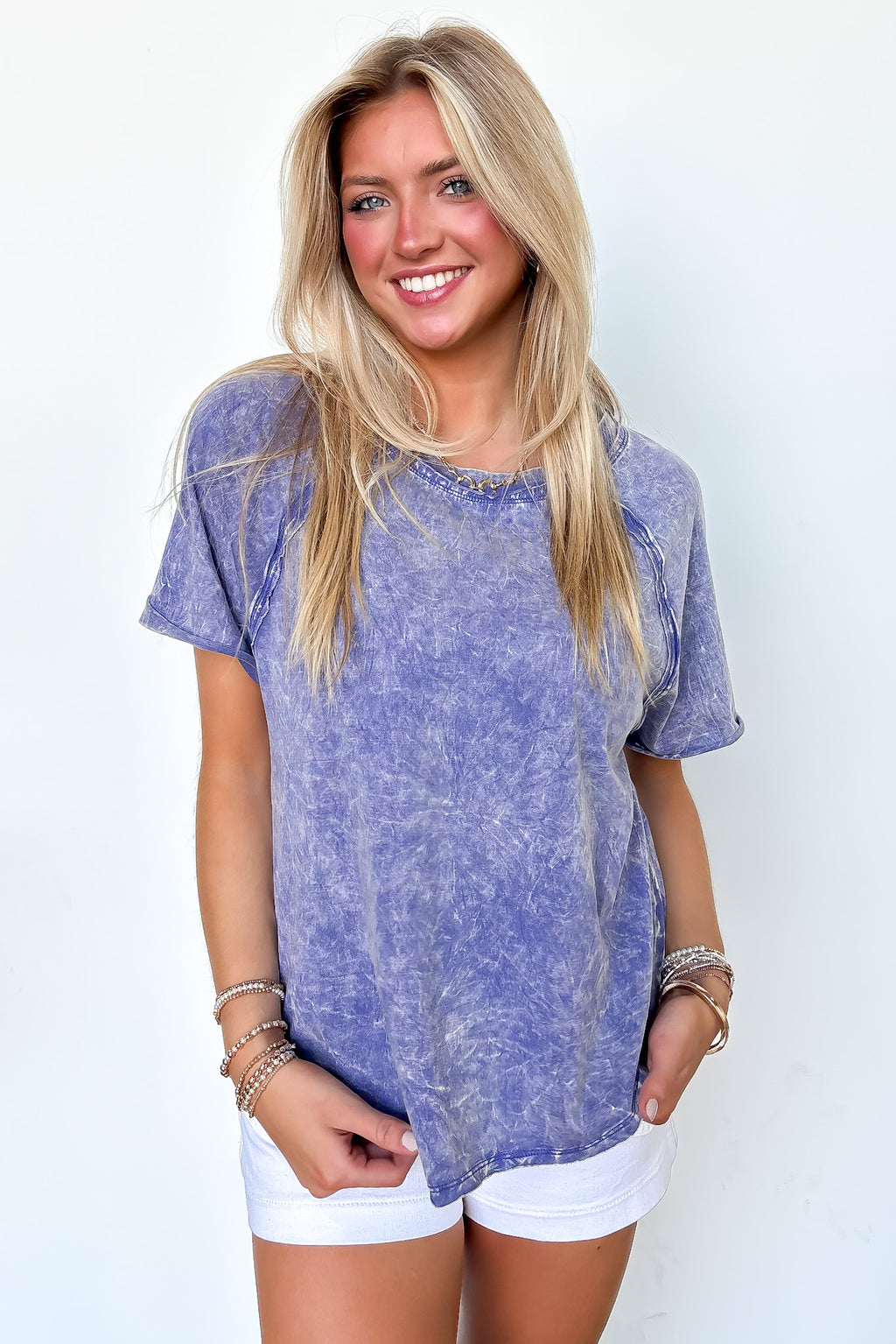 Marlin / S Carowyn Mineral Wash Relaxed Fit Top - Madison and Mallory