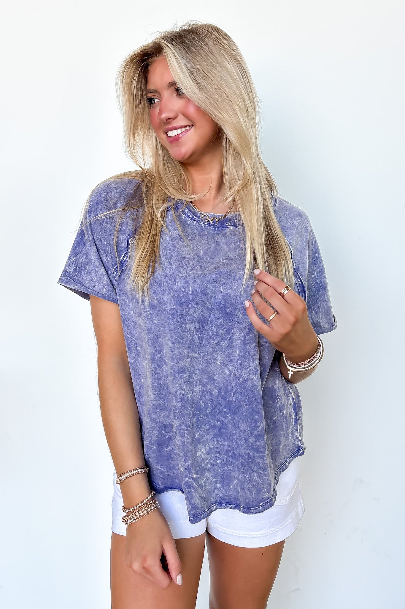 Carowyn Mineral Wash Relaxed Fit Top - BACK IN STOCK