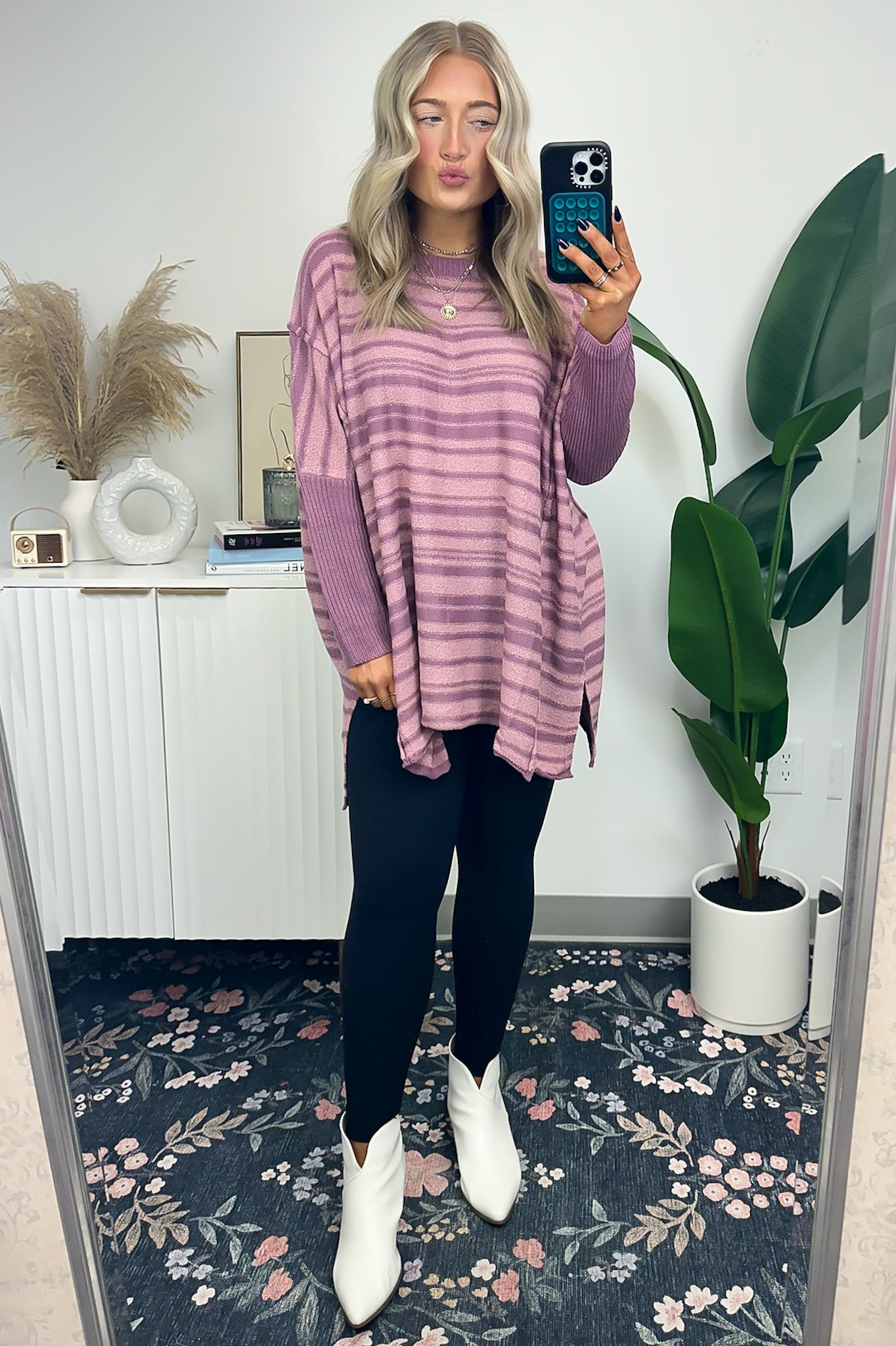 Cassidie Relaxed Fit Striped Sweater - Madison and Mallory