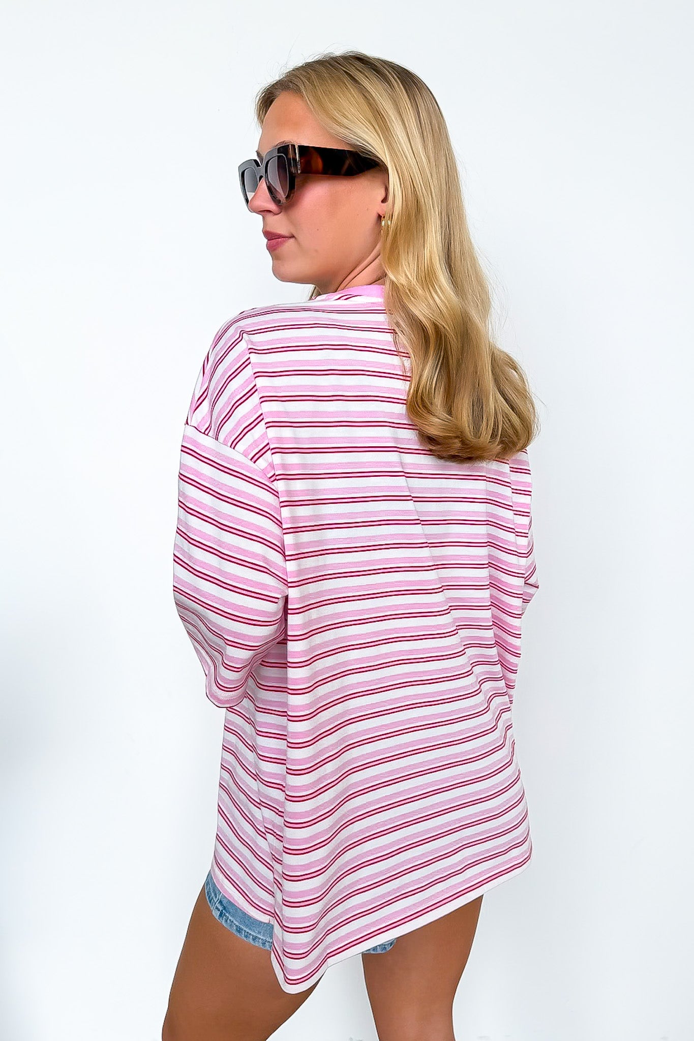 Casual Charm Relaxed Fit Striped Top - Madison and Mallory