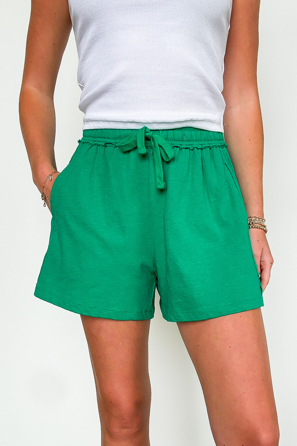 Casual Classic Elastic Waist Shorts - FINAL SALE - Madison and Mallory
