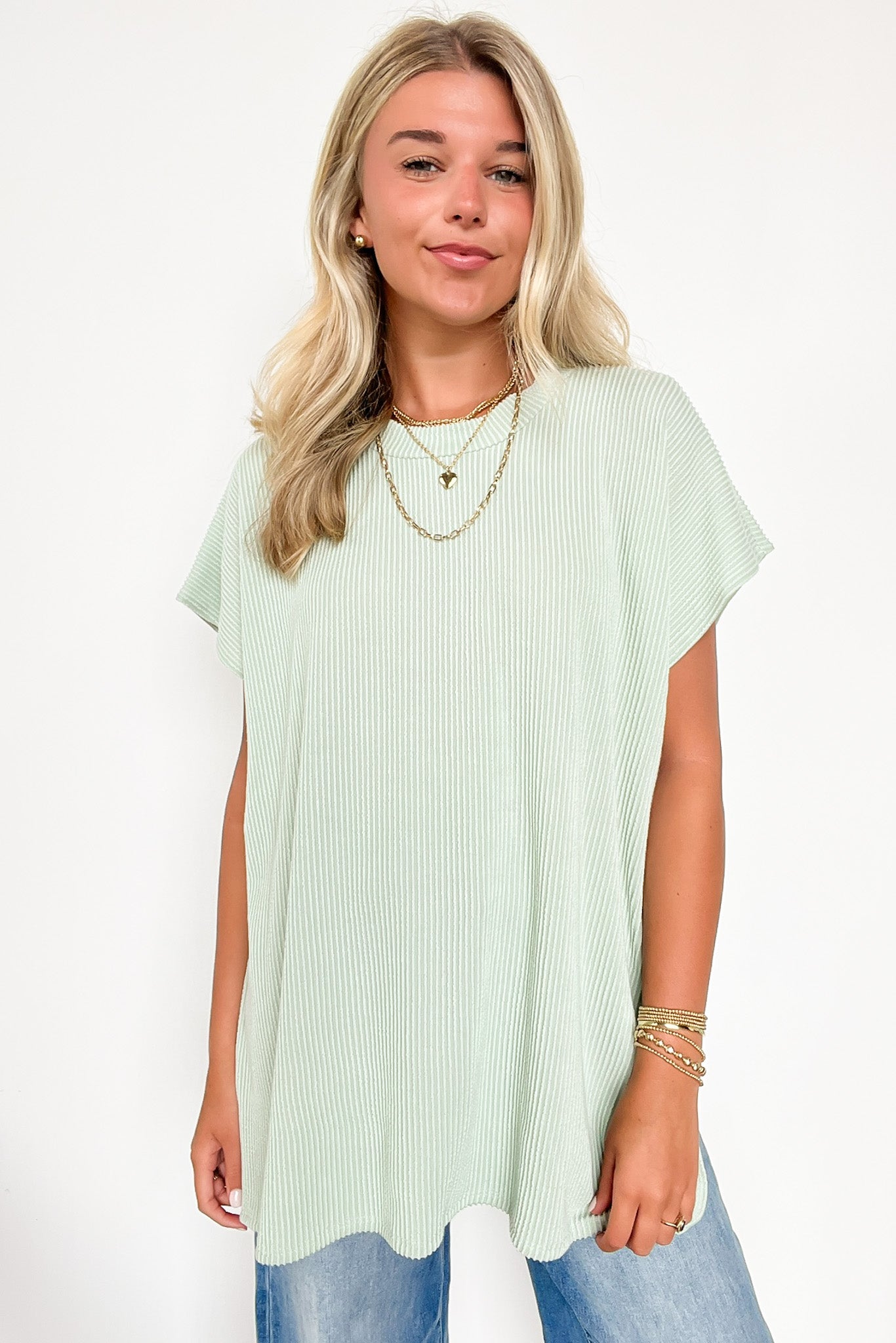  Casual Favorite Short Sleeve Side Slit Tunic Top - BACK IN STOCK - Madison and Mallory