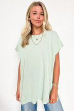  Casual Favorite Short Sleeve Side Slit Tunic Top - BACK IN STOCK - Madison and Mallory