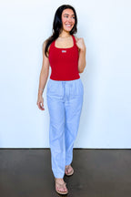 Casual Chic Striped Drawstring Pants - Madison and Mallory