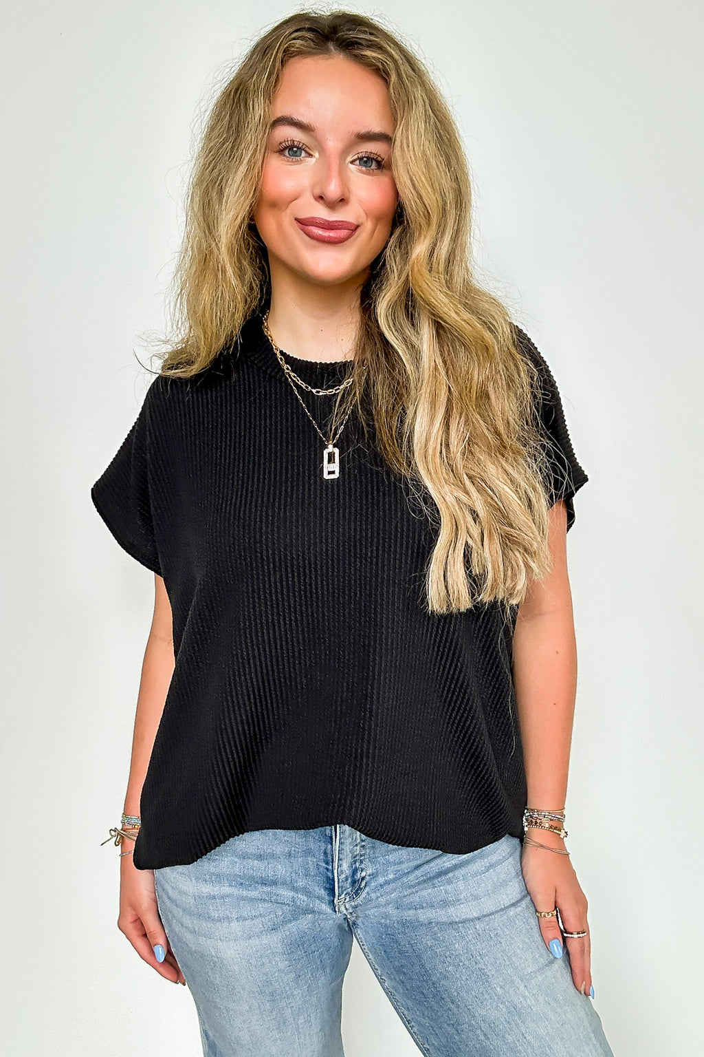 Casual Favorite Short Sleeve Side Slit Tunic Top - BACK IN STOCK