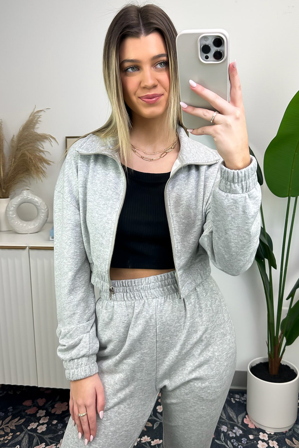 Catie French Terry Zip Up Jacket - FINAL SALE - Madison and Mallory