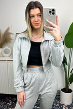 Catie French Terry Zip Up Jacket - FINAL SALE - Madison and Mallory