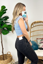  Caylie Vintage Mineral Wash Crop Top - FINAL SALE - Madison and Mallory