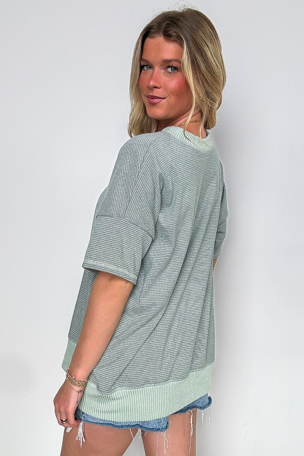 Cerise Striped Relaxed Fit Top - BACK IN STOCK - Madison and Mallory
