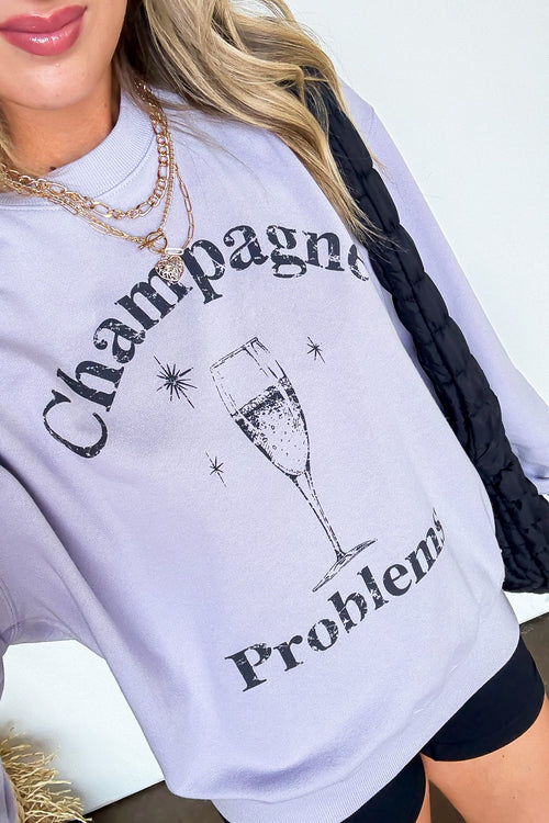 Champagne Problems Graphic Sweatshirt - FINAL SALE - Madison and Mallory