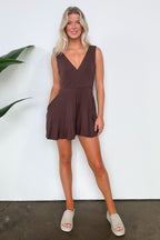 Charismatic Entrance Surplice Flowy Romper - FINAL SALE - Madison and Mallory