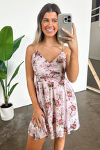  Charming Ideal Floral Ruched Dress - FINAL SALE - Madison and Mallory