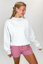 Check & Charm Heart Plaid Shorts - Madison and Mallory