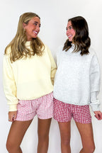 Check & Charm Heart Plaid Shorts - Madison and Mallory