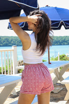Check & Charm Heart Plaid Shorts - Madison and Mallory