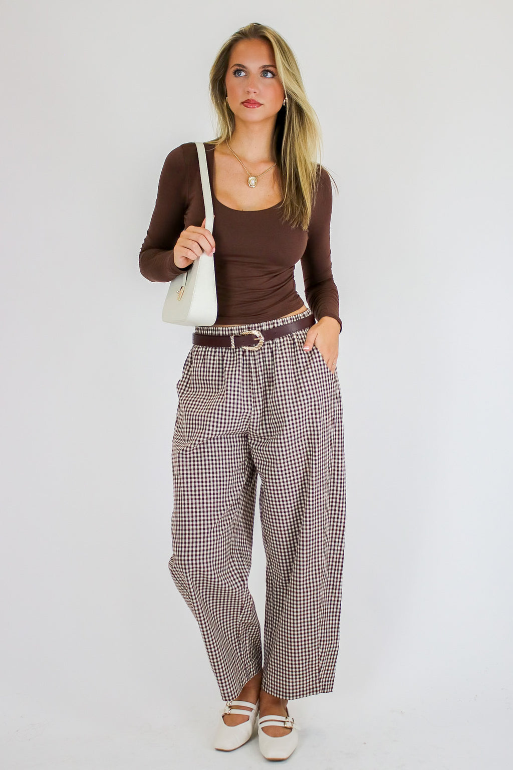 Checkered Charm Gingham Pants
