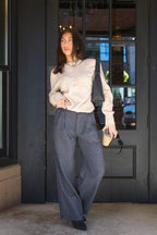 Chelsea Plaid Wide Leg Trousers