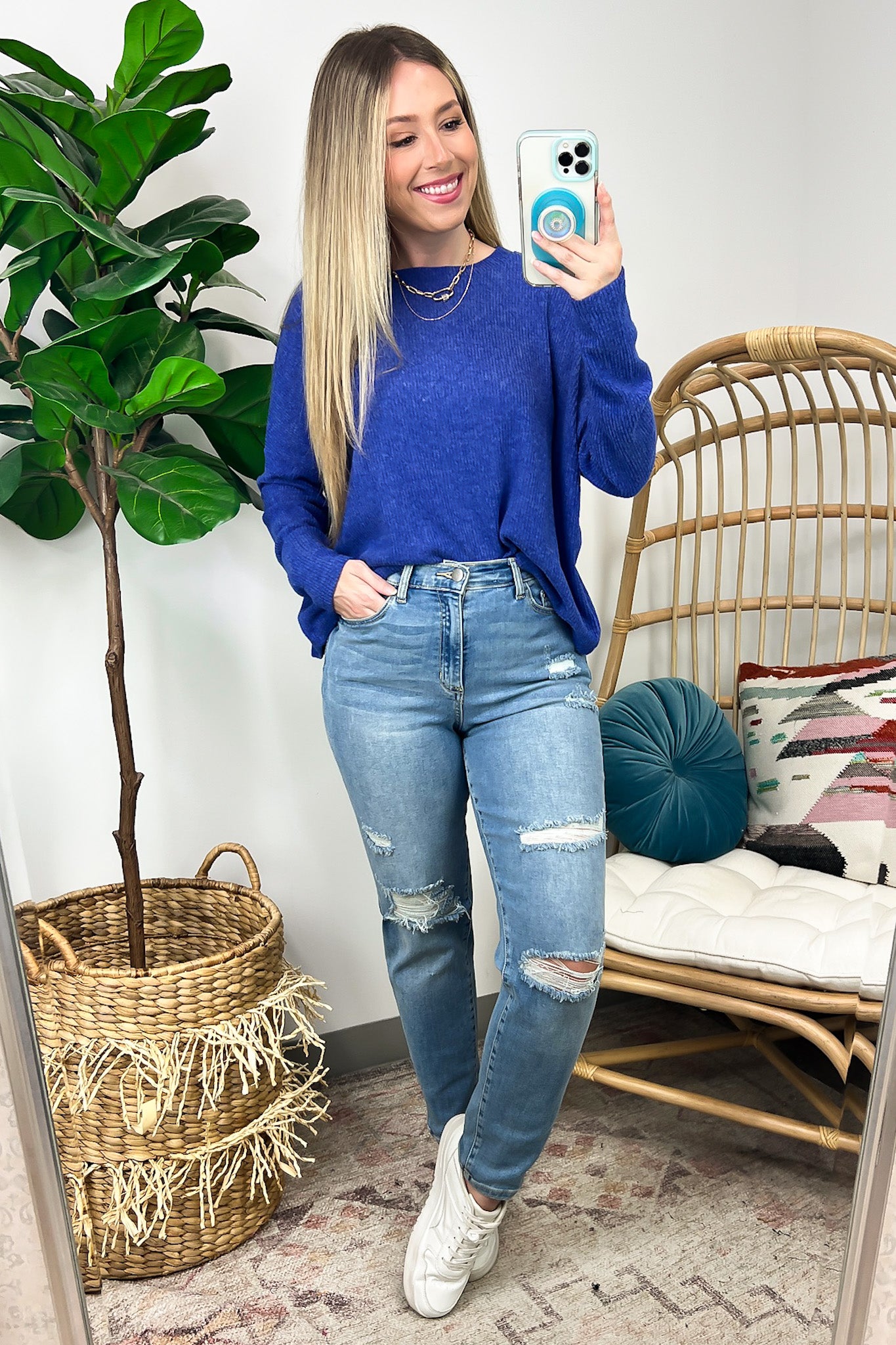  Cherilyn Ribbed Dolman Sleeve Top - BACK IN STOCK - Madison and Mallory