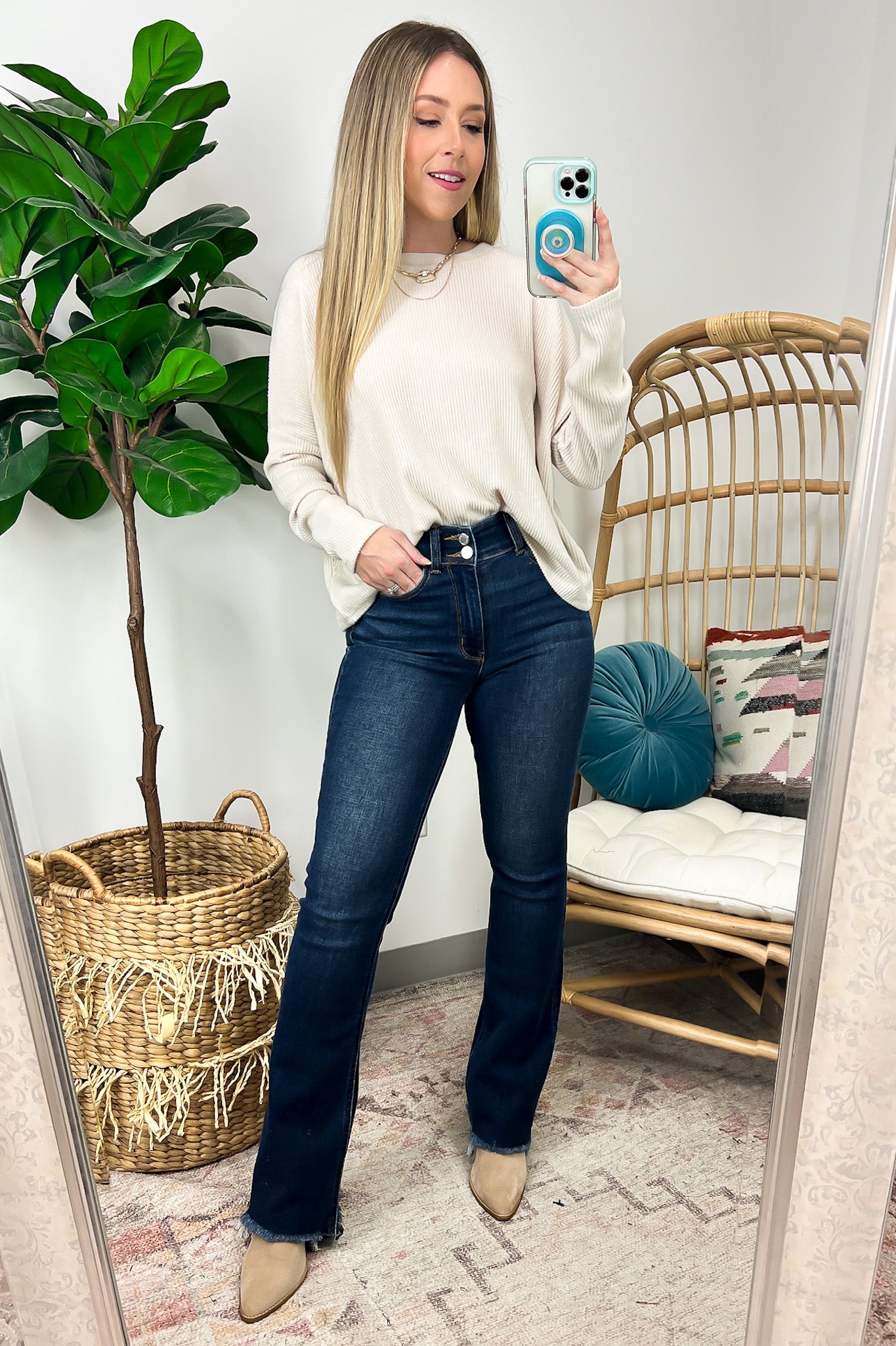  Cherilyn Ribbed Dolman Sleeve Top - BACK IN STOCK - Madison and Mallory