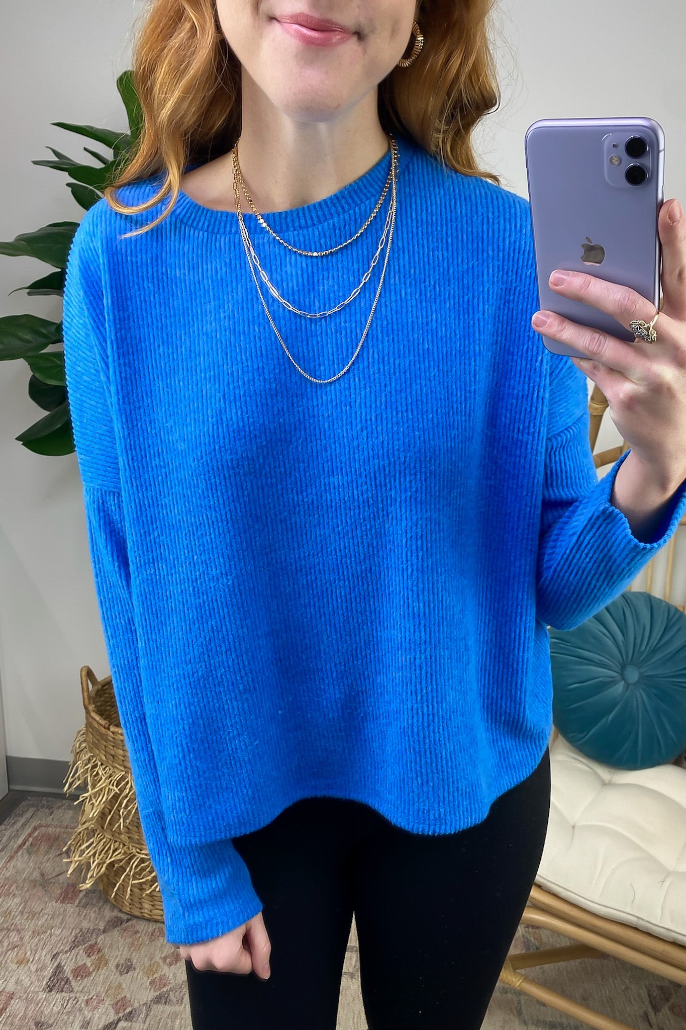  Cherilyn Ribbed Dolman Sleeve Top - BACK IN STOCK - Madison and Mallory