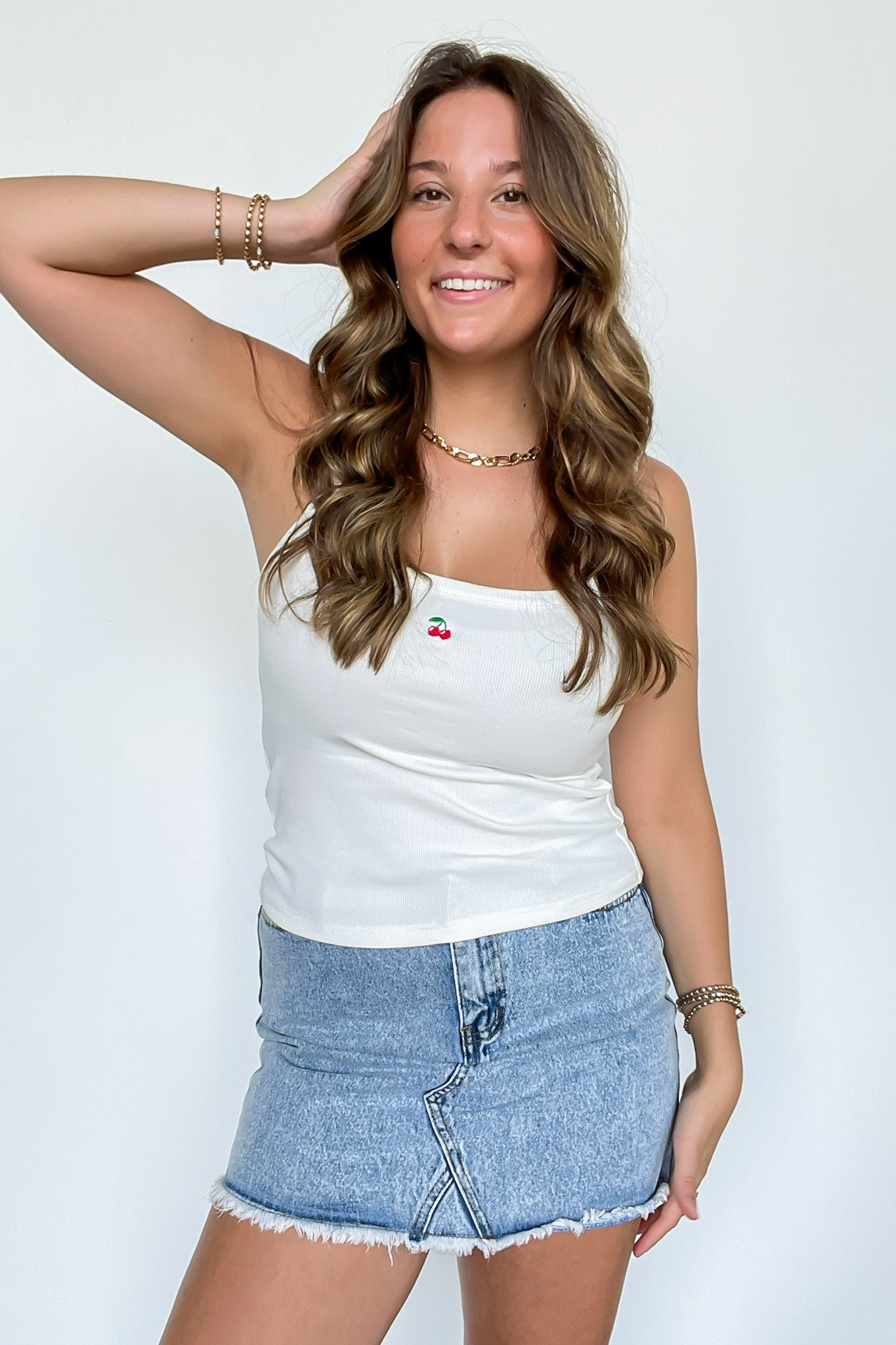 Cherry on Top Detail Tank Top - FINAL SALE - Madison and Mallory