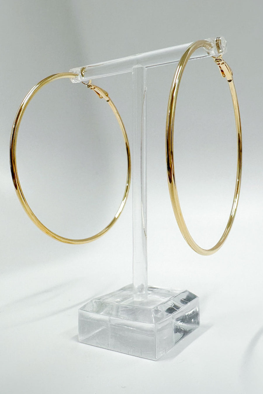 Gold Chic Class Hoop Earrings - Madison and Mallory