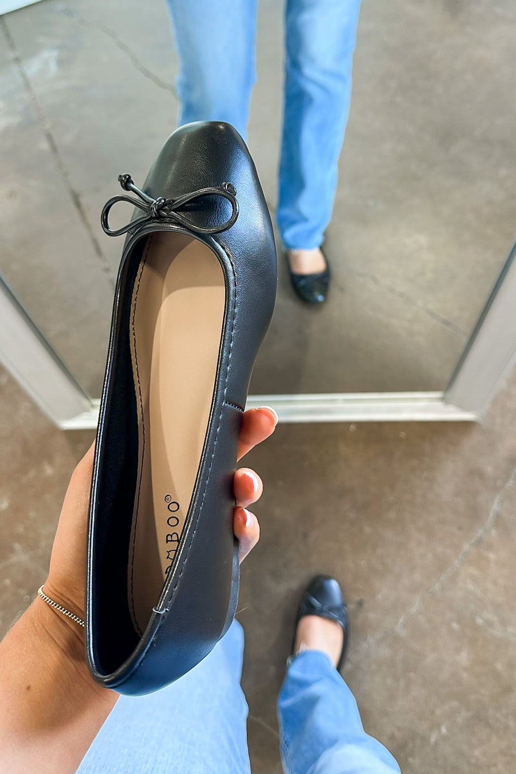 Chic Mindset Bow Accent Ballet Flats - Madison and Mallory