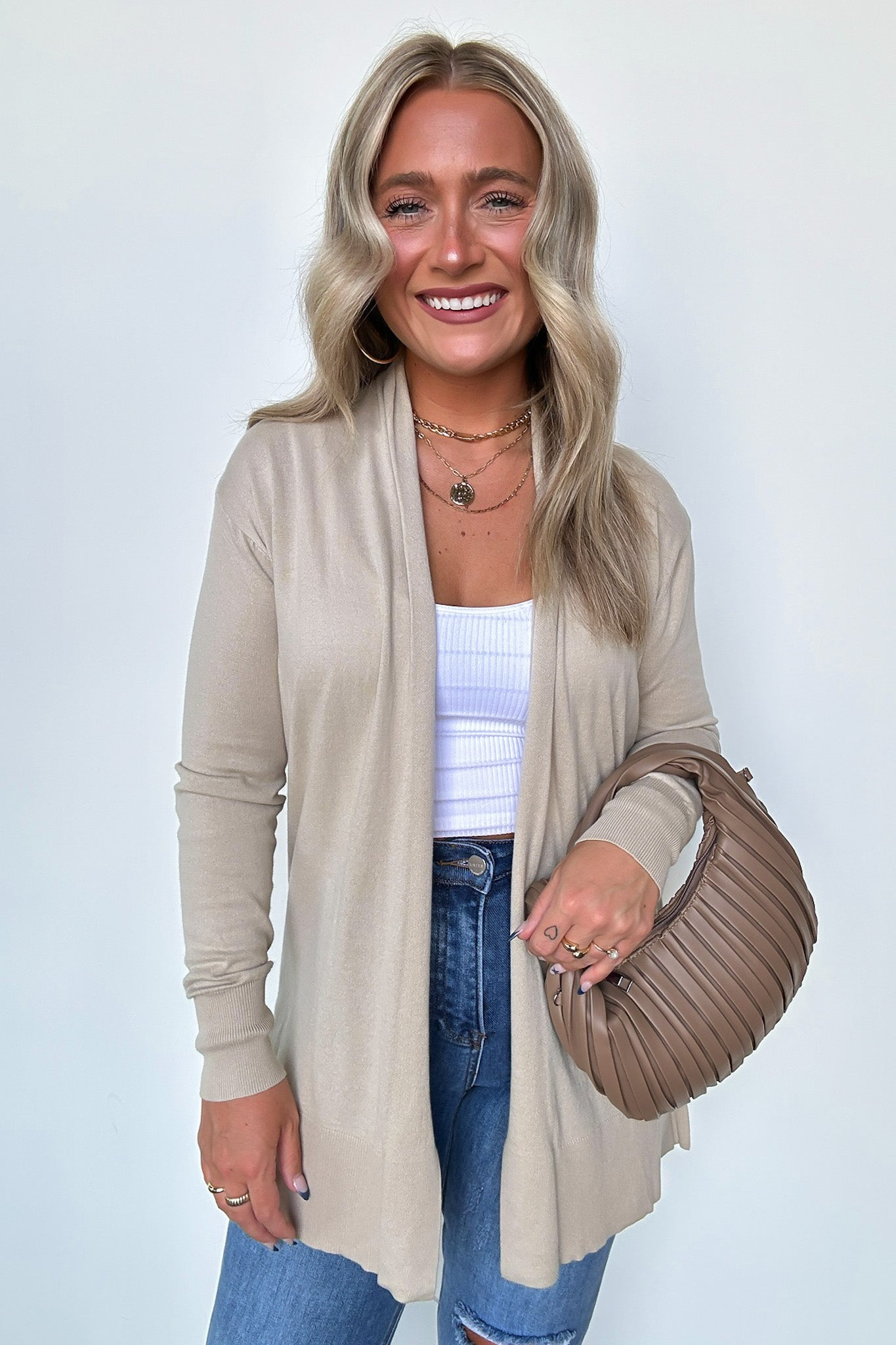  Chicest State Open Front Cardigan - Madison and Mallory