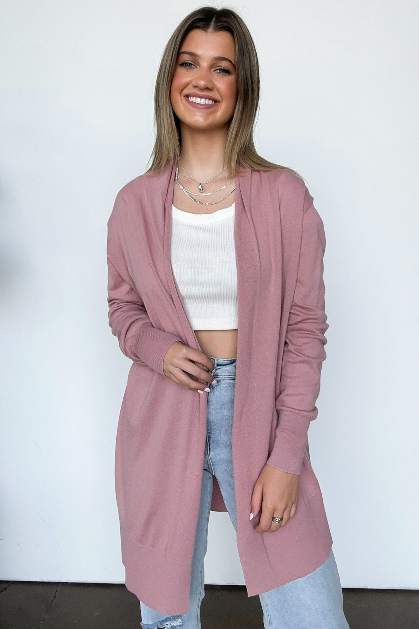  Chicest State Open Front Cardigan - Madison and Mallory